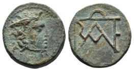 (Bronze, 9.28g 22mm) KINGS OF BOSPOROS. Polemo I (Circa 37-8 BC). Ae. Pantikapaion.