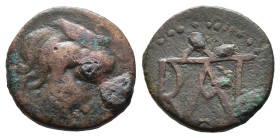 (Bronze, 4.00g 19mm) KINGS OF BOSPOROS. Polemo I (Circa 37-8 BC). Ae. Pantikapaion.