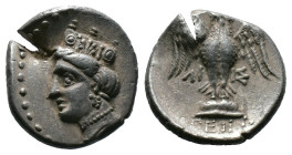 (Silver, 5.06g 19mm)PONTOS. Amisos (as Peiraios). Siglos (Circa 435-370 BC). Dian-, magistrate.
Obv: Head of Hera left, wearing stephanos.
Rev: ΔIAN /...