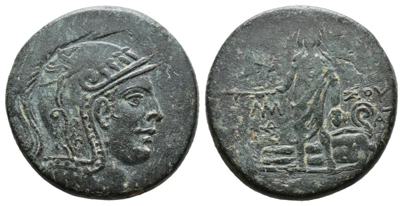 (Bronze, 17.50g 30mm)PONTOS. Amisos. Time of Mithradates VI Eupator 120-63 BC. A...