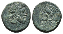 (Bronze, 7.64g 21mm)PONTOS. Amisos. Time of Mithradates VI Eupator, circa 100-85 BC. AE
Laureate head of Zeus to right.
Rev. AMIΣOY Eagle standing l...