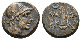 (Bronze, 8.63g 19mm)PONTOS. Amisos. Time of Mithradates VI Eupator, circa 85-65 BC. AE