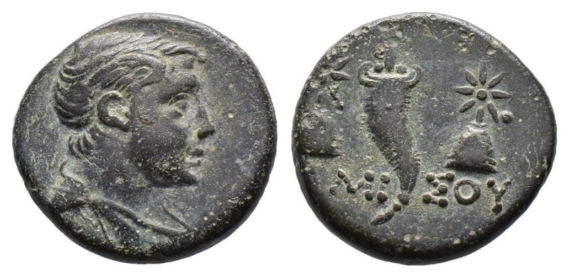 (Bronze, 4.00g 16mm)PONTOS. Amisos. Ae. Struck under Mithradates VI (Circa 120-1...