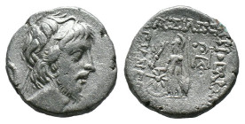 (Silver, 3.67g 15mm)Cappadocia, Dracma, Ariobarzanes III (52-42), c. 52-50 a.C., AR, (g 3,52, mm 17, h 12). Testa barbata e diademata di Ariobarzanes ...