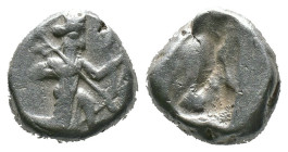 (Silver, 5.47g 14mm)Darius I - Xerxes I 505-480 BC; STAROŻYTNOŚĆ - PERSJA - Dariusz I - Kserskes I 505-480 pne. Siglos.