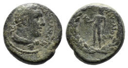 (Bronze, 4.59g 15mm)ASIA MINOR. Uncertain mint. 5th century BC. Tetartemorion. AR