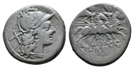 (Silver, 3.35g 17mm)
República Romana
GENS TERENTIA.
Denario.