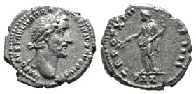 (Silver, 3.53g 19mm)Antoninus Pius, 138-161. Denarius , Rome, 151-52. IMP CAES T AEL HADR ANTONINVS AVG PIVS P P Laureate head of Antoninus Pius to ri...
