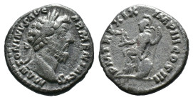 (Silver, 3.49g 18mm)Marcus Aurelius, as Augustus (AD 161-180). AR denarius . NGC VF, brushed. Rome, AD 172. M ANTONINVS-AVG TR P XXVI, laureate head o...