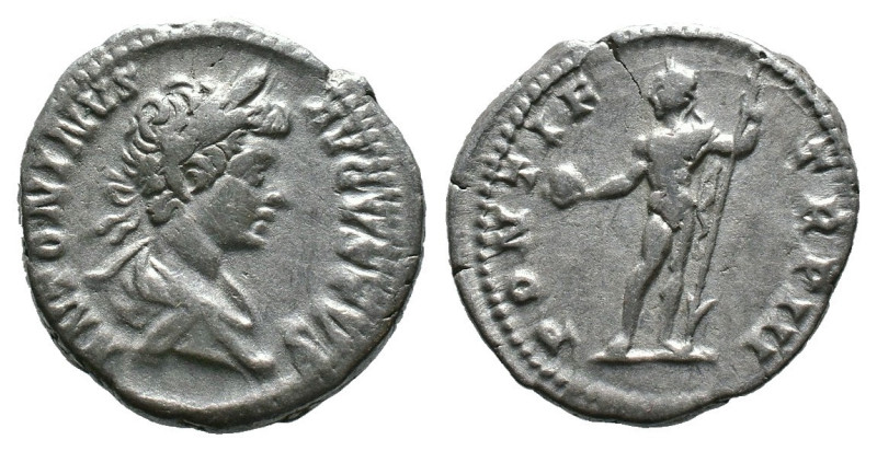 (Silver, 3.20g 19mm)Caracalla, 197 - 217 n. Chr. Denar 200 n. Chr. Rom. Vs.: ANT...