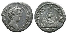 (Silver, 2.80g 18mm)CAPPADOCIA. Caesaraea-Eusebia. Caracalla, 198-217. Drachm