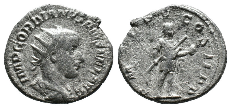 (Silver, 3.37g 22mm)GORDIAN III (238-244). Antoninianus. Rome.
Radiate, draped a...