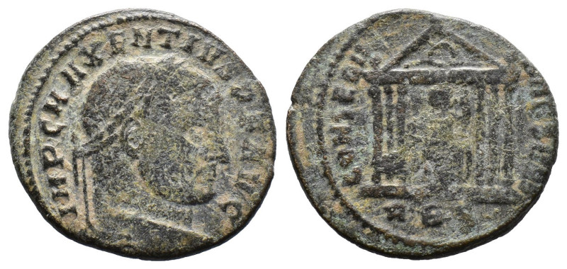 (Bronze, 6.62g 26mm)Maxentius, 306 - 312 n. Chr. Follis 308 - 310 n. Chr. Rom. V...