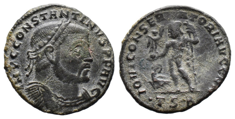 (Bronze, 4.10g 23mm)Constantine I, the Great, 307-337 A.D.Follis (Nummus), 311-1...