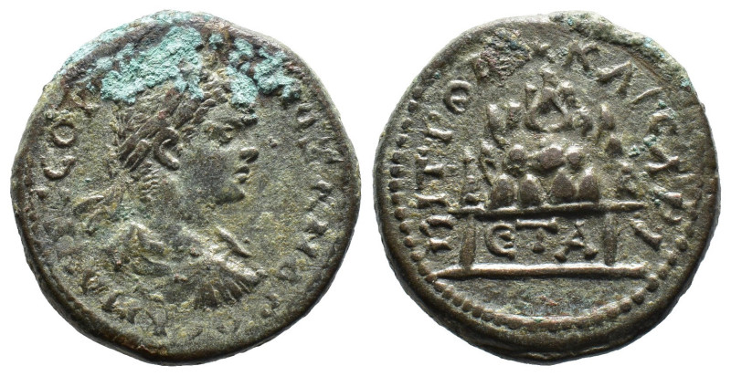 (Bronze, 13.74g 27mm) Cappadocia, Caesarea. Caracalla. A.D. Ae.
laureate, draped...