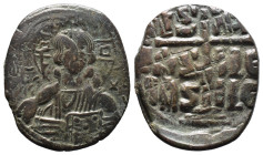 (Bronze, 9.00g 31mm) BYZANTINE EMPIRE. Time of Romanus III Argyrus. 1028-1034. Æ follis