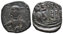 (Bronze, 14.25g 29mm) BYZANTINE EMPIRE. Time of Romanus III Argyrus. 1028-1034. Æ follis