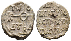 (Seal, 17.29g 28mm) Byzantine seal