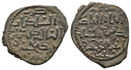 (Bronze, 4.30g 30mm) Seljuqs of Rum. Kayka'us I 'Izz al-Din. 607-616/1210-1219. Æ falus