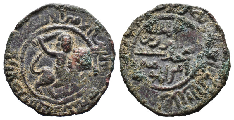 (Bronze, 6.58g 28mm) ISLAMIC, Anatolia & al-Jazira (Post-Seljuk). Danishmendids ...