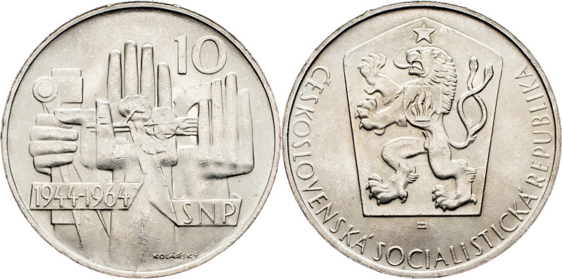 Czechoslovakia, 10 Korun 1964 Czechoslovakia, 10 Korun 1964, KM# 56|20th Anniver...
