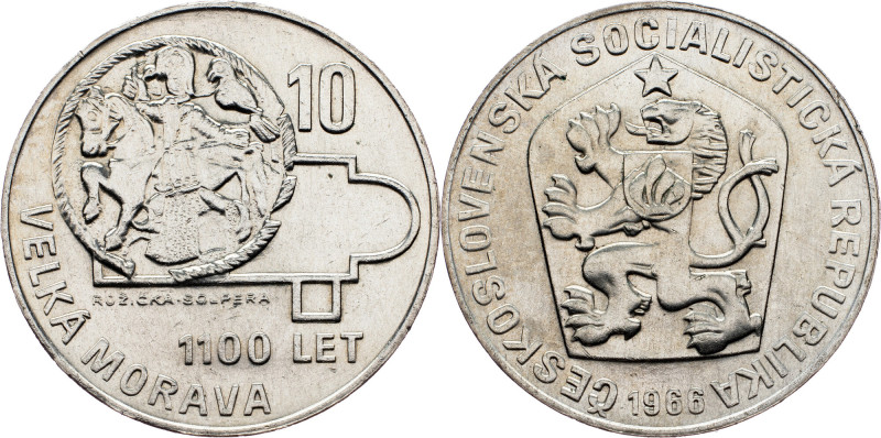 Czechoslovakia, 10 Korun 1966 Czechoslovakia, 10 Korun 1966, KM# 61|1100th Anniv...