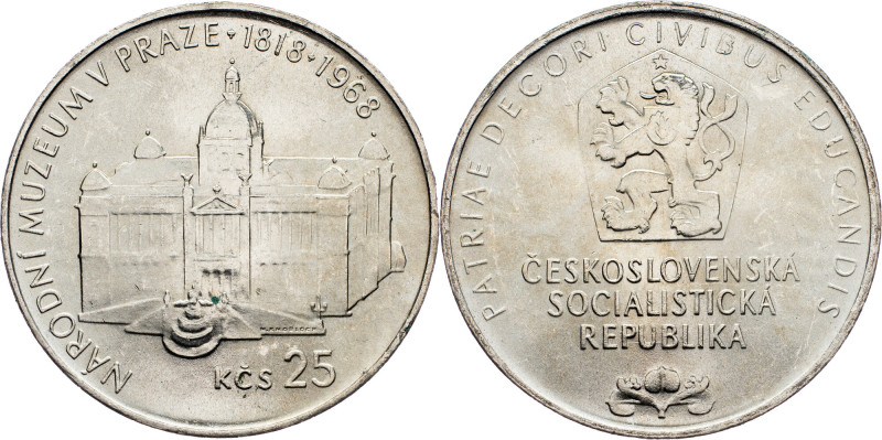 Czechoslovakia, 25 Korun 1968 Czechoslovakia, 25 Korun 1968, KM# 64|150th Annive...