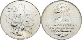 Czechoslovakia, 50 Korun 1973 Czechoslovakia, 50 Korun 1973, KM# 78|25th Anniversary - Victory of Communist Party; UNC

Grade: UNC
