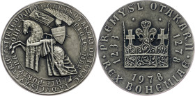 Přemysl Otakar II., Medal 1978, V.A. Kovanic Přemysl Otakar II., Medal 1978, V.A. Kovanic, 19,966 g, Ag (900/1000), Literature: -|toned, very rare!; U...