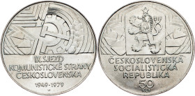 Czechoslovakia, 50 Korun 1979 Czechoslovakia, 50 Korun 1979, KM# 98|30th Anniversary of 9th Communist Party Congress; UNC

Grade: UNC