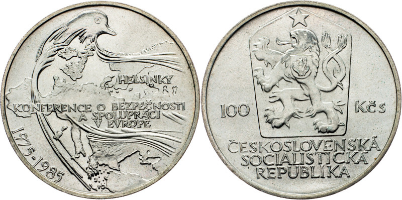 Czechoslovakia, 100 Korun 1985 Czechoslovakia, 100 Korun 1985, KM# 119|10th Anni...