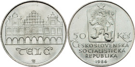 Czechoslovakia, 50 Korun 1986 Czechoslovakia, 50 Korun 1986, KM# 124|City of Telč; UNC

Grade: UNC