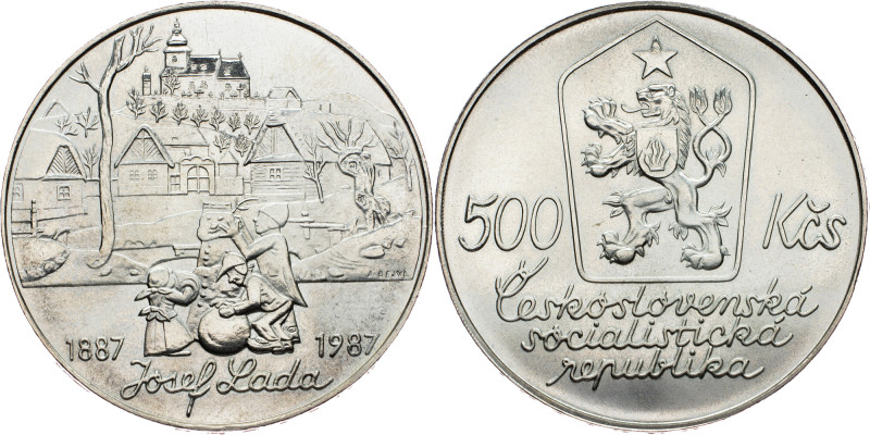 Czechoslovakia, 500 Korun 1987 Czechoslovakia, 500 Korun 1987, KM# 136|100 Years...