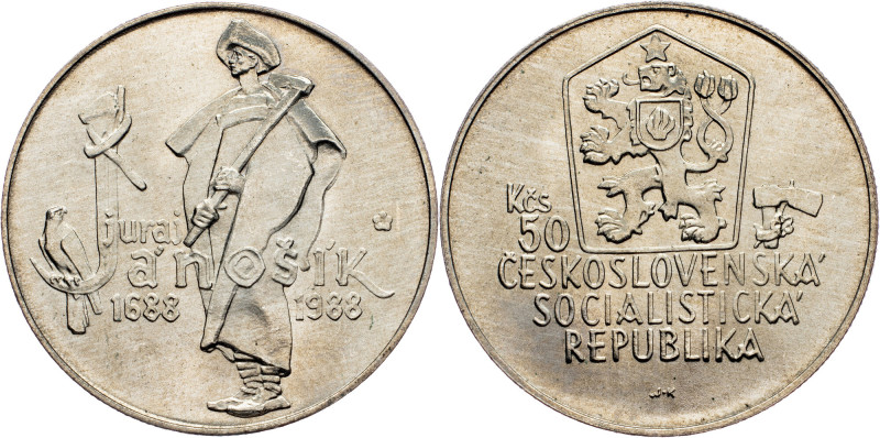Czechoslovakia, 50 Korun 1988 Czechoslovakia, 50 Korun 1988, KM# 129|300 Years -...