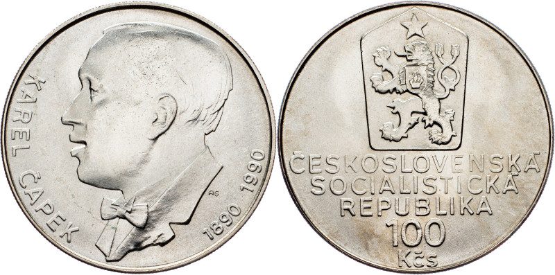 Czechoslovakia, 100 Korun 1990 Czechoslovakia, 100 Korun 1990, KM# 137|100 years...