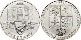 Czechoslovakia, 50 Korun 1991 Czechoslovakia, 50 Korun 1991, KM# 155|Piešťany; UNC

Grade: UNC