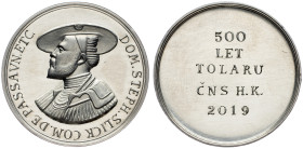 Czech Republic, Medal 2019 Czech Republic, Medal 2019, 12,621 g, Sn, ČNM A10/43c|ČNS Hradec Králové, Štěpán Šlik, only 50pcs minted; UNC

Grade: UNC...