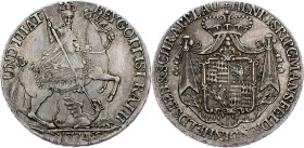 Heinrich II. of Fondi, 1/2 Thaler 1774 Prague Heinrich II. of Fondi, 1/2 Thaler 1774, Prague, 13,968 g, Dav. 2438|Toned, min. adjust, small scratchies...