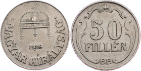 Hungary, 50 Fillér 1939, BP Hungary, 50 Fillér 1939, BP, KM# 509; EF

Grade: EF