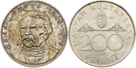 Hungary, 200 Forint 1994, BP Hungary, 200 Forint 1994, BP, KM# 707|D. Ferenc 1803-1876; EF

Grade: EF