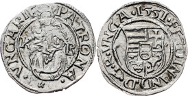 Ferdinand I., Denar 1551, KB, Kremnitz Ferdinand I., Denar 1551, KB, Kremnitz, ÉH. 745a; EF

Grade: EF