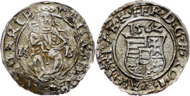 Ferdinand I., Denar 1562, KB, Kremnitz Ferdinand I., Denar 1562, KB, Kremnitz, ÉH. 748a; EF

Grade: EF