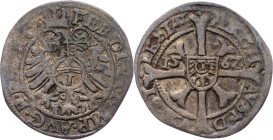 Ferdinand I., 1 Kreuzer 1562, Breslau Ferdinand I., 1 Kreuzer 1562, Breslau, Mkč. 160|toned; VF

Grade: VF