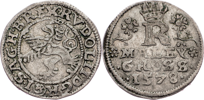 Rudolph II., Maley Groschen 1578, Budweis Rudolph II., Maley Groschen 1578, Budw...