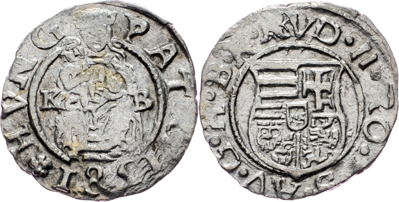 Rudolph II., Denar 1581, KB, Kremnitz Rudolph II., Denar 1581, KB, Kremnitz, ÉH....
