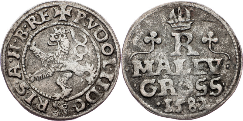 Rudolph II., Maley Groschen 1582, Prague Rudolph II., Maley Groschen 1582, Pragu...