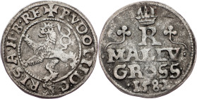 Rudolph II., Maley Groschen 1582, Prague Rudolph II., Maley Groschen 1582, Prague, HN. 9 (6d); VF

Grade: VF