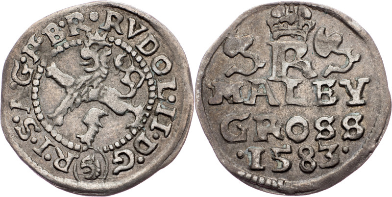 Rudolph II., Maley Groschen 1583, Budweis Rudolph II., Maley Groschen 1583, Budw...