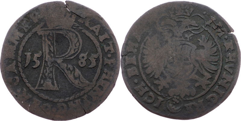 Rudolph II., Raitpfennig 1585, Joachimsthal Rudolph II., Raitpfennig 1585, Joach...