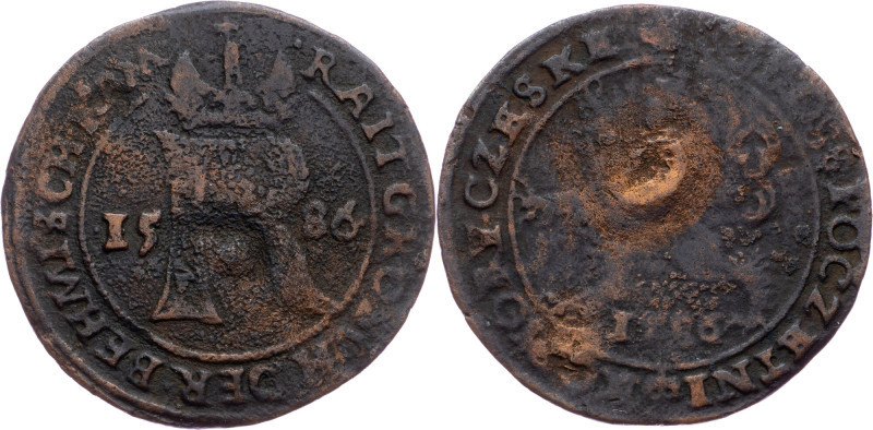Rudolph II., Raitpfennig 1586, Prague Rudolph II., Raitpfennig 1586, Prague, Mrš...
